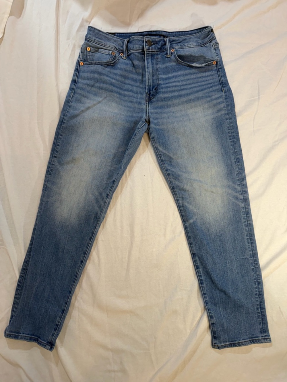 American Eagle Outfitters Light Wash Slim Straight Jeans